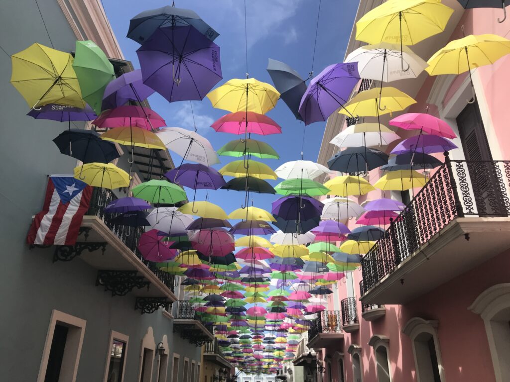 Paseo de Sombrillas in Old San Juan, Puerto Rico